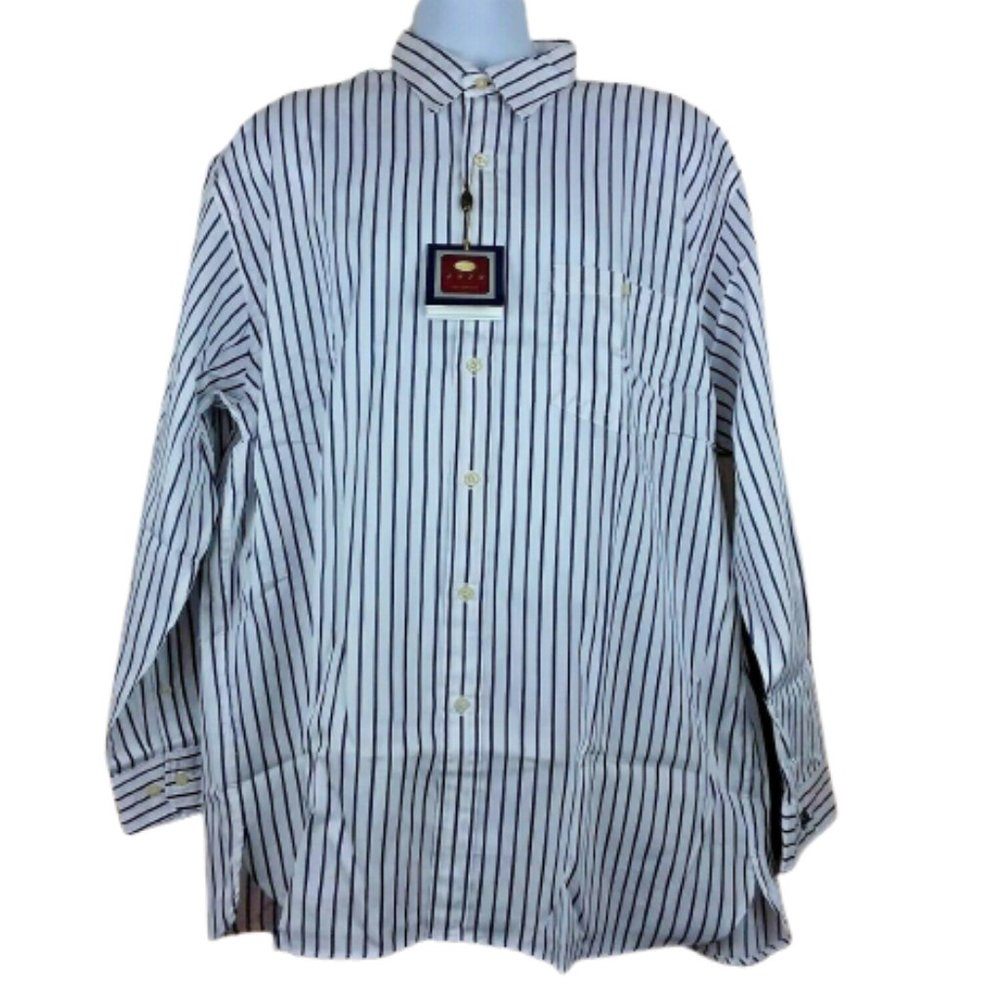 Joey Rodolfo 1879 NWT Men's Dress Shirt Button Front L/S Point Collar Striped